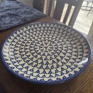 Polish Pottery 10.5" Plate